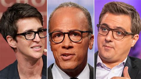 Lester Holt Rachel Maddow And Other Nbc News Msnbc Stars Absent From