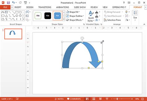 Draw Curved Arrow In Powerpoint Png Slidemodel