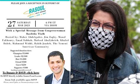 Rashida Tlaib Listed As Special Guest For Event Hosted By Allegedly