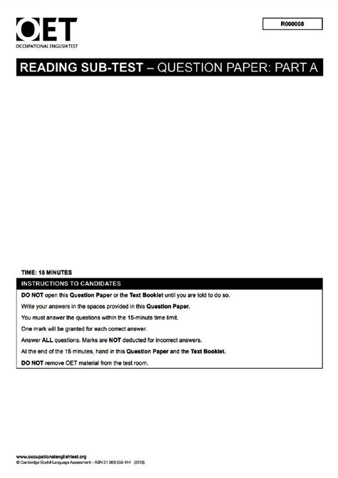 Solution Oet Reading Reactive Arthritis Studypool