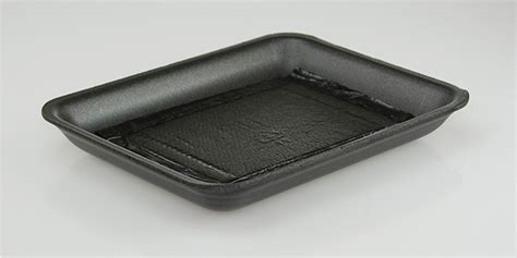 2p Polystyrene Foam Processor Tray With Sap Pad Pactiv Evergreen