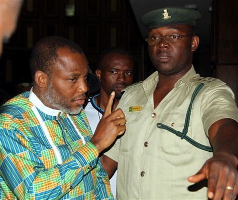 Photos Biafran Activist Mazi Nnamdi Kanu Appears In Court For Bail