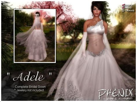 Second Life Marketplace - :: Phenix "Adele" Wedding Gown/Dress