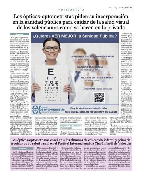 EL COOCV PIDE LA INCLUSIÓN DE LOS ÓPTICOS OPTOMETRISTAS EN EL DÍA