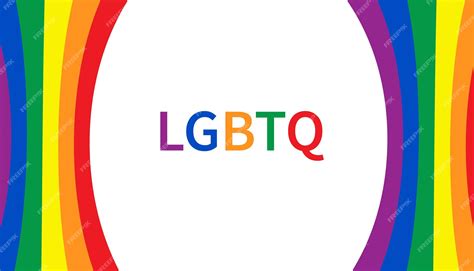 흰색 배경에 Lgbtq 프라이드 플래그 운동 프라이드 월 복사 공간 벡터 일러스트 레이 션 프리미엄 벡터