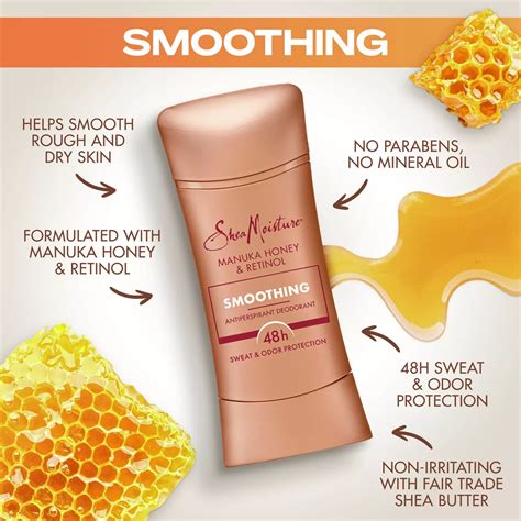 Sheamoisture Smoothing Antiperspirant Deodorant Manuka Honey