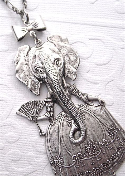 Elephant Necklace Gothic Victorian Sideshow Carnival Freak Etsy