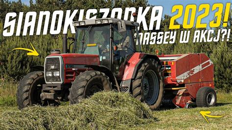 Zgrabianie Prasowanie Sianokiszonki Massey Ferguson Zetor