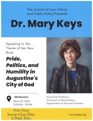 "Dr. Mary Keys" by Journal of Law, Ethics and Public Policy