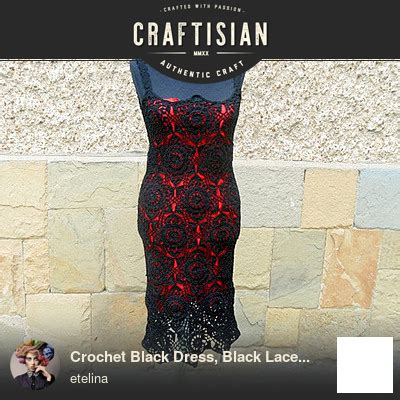 Crochet Black Dress Black Lace Dress Crochet Dress Summer Dress