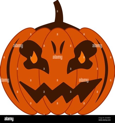 Autumn Pumpkin With Different Facial Expressions Luminous Eyes Happy