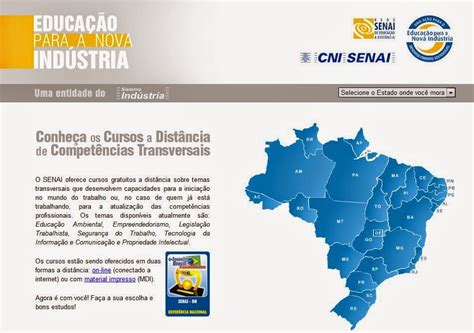 Cursos Gr Tis Do Senai Online Certificado Blog Dica Gr Tis