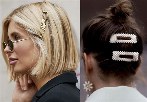 Coiffures Avec Des Barrettes Dans Les Cheveux Elle