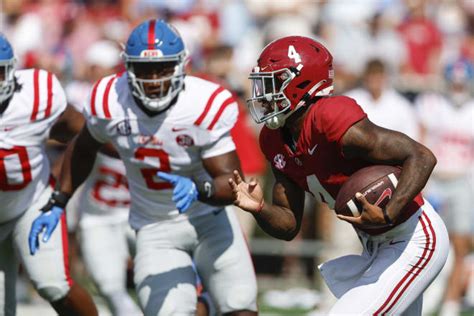 Breakdown A Look At Jalen Milroe S Designed Runs Against Ole Miss