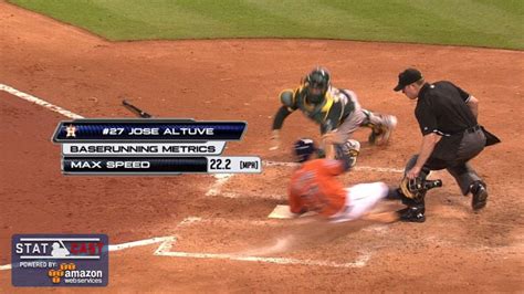 Oak Hou Altuve Dashes Over Mph To Beat The Throw Youtube