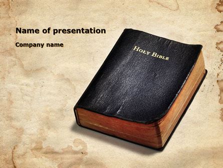 Worn Bible Presentation Template for PowerPoint and Keynote | PPT Star