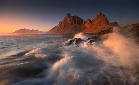 Last Light On The Eystrahorn Photograph By Tomasz Rojek Fine Art America