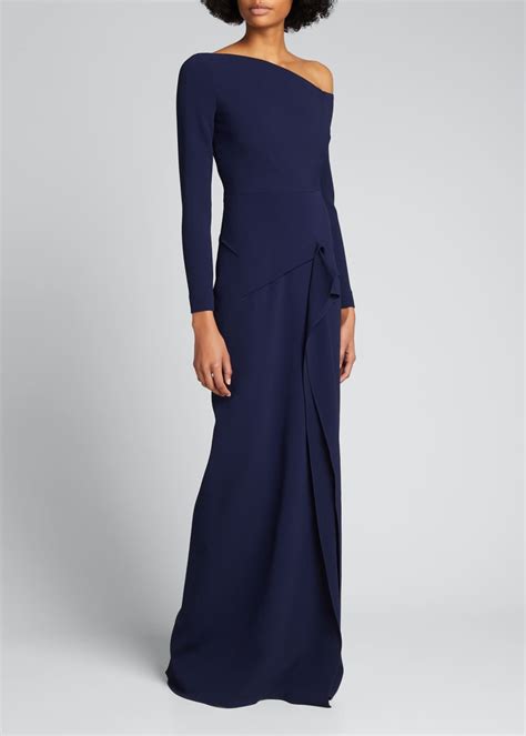 Roland Mouret Salona Asymmetric Column Gown Bergdorf Goodman