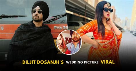 Diljit Dosanjhs Wedding Picture Viral Actress In The Pic Breaks