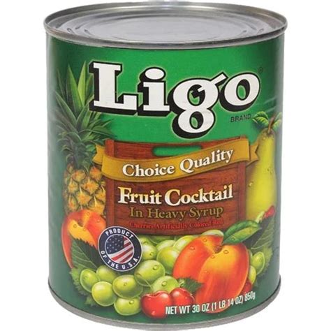 Ligo Fruit Cocktail In Heavy Syrup 30 Oz The Pinoy Connection