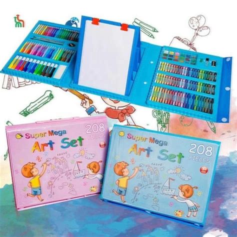 Jual Crayon Set Anak 208 Alat Tulis Mewarnai Atau Menggambar Anak