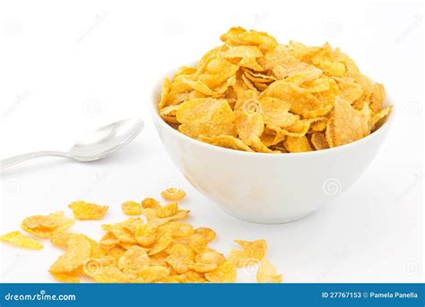 Corn Flakes Stockbild Bild Von Gesund Mais Niedrig 27767153