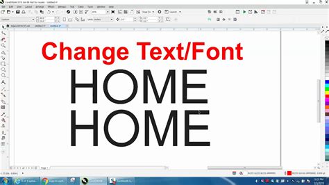 Corel Draw Tips Tricks Match A Font And Change One Letter Youtube