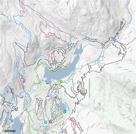 Whistler Bike Park Map