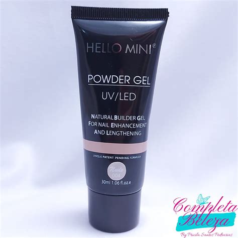 Polygel Powder Gel UV LED Hello Mini Nude 004 Completa Beleza Loja