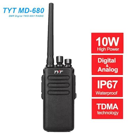 Tyt Md Waterproof Digtial Radio Uhf Vhf W Dmr Walkie Talkie