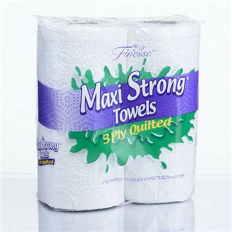 Maxi Strong Kitchen Towel 3 Ply 24 Rolls Finesse Tissues