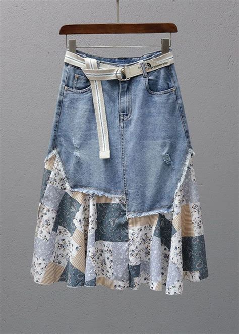 High Waisted Maxi Skirt Denim Maxi Skirt Denim Skirt Pattern