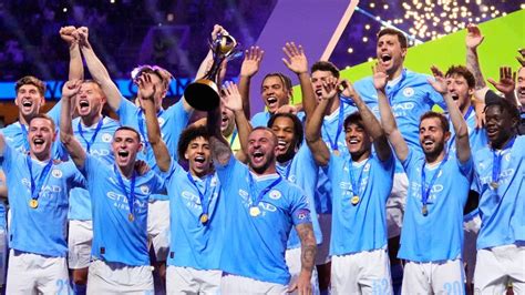 Man City wins FIFA Club World Cup Trophy - Pepeta