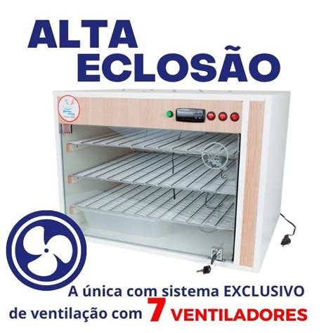 Chocadeira Elétrica ALTA ECLOSÃO Automática 330 ovos Bivolt Controlador