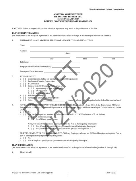 Fillable Online Qualified Retirement Plan Forms Checklist Fax Email