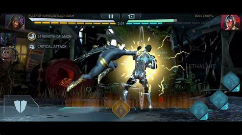 Free To Play Injustice 2 Mobile Solo Raid Dark Nights H7T1 Justice