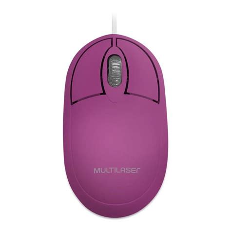 Mouse Óptico Classic Box Rosa Usb Multilaser Mo304 Compuseg