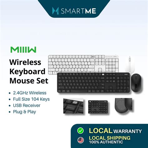 Xiaomi Ecosys Miiiw Wireless Keyboard And Mouse Set For Windowsmac One