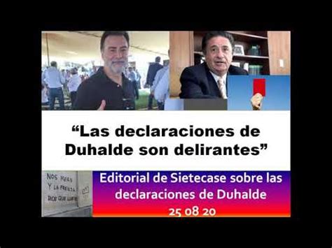 Reynaldo Sietecase Las Declaraciones De Duhalde Son Delirantes 25 08