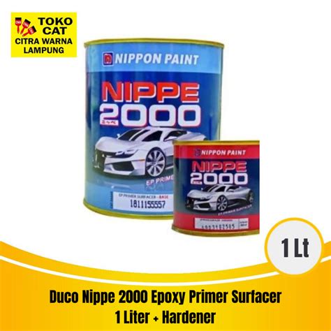 Jual Cat Duco Nippe 2000 Epoxy Primer Surfacer 1 Liter Hardener