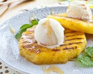 Ananas rôti au miel au barbecue fruit cuisiné minceur Rezept