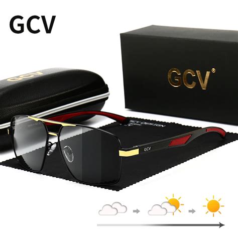 GCV Gafas De Sol Fotocrom Ticas De Aluminio Para Hombre Lentes De