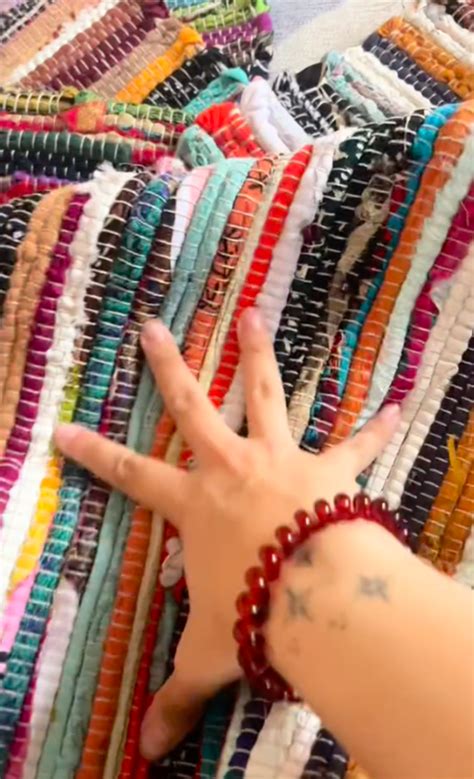 Woman Deconstructs Five Below Chindi Rugs To DIY Affordable Curtains