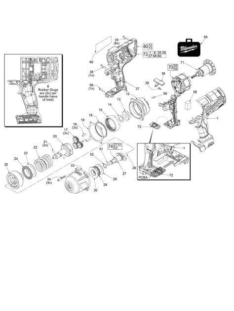 Milwaukee 2650-20 B55a Parts 18 Volt 1/4 Hex Impact Driver, 53% OFF