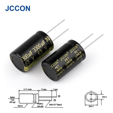 Pcs Jccon Aluminum Electrolytic Capacitor V Uf High