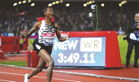 Kenyas Kipyegon Shatters 1 500m World Record The Sunday Mail