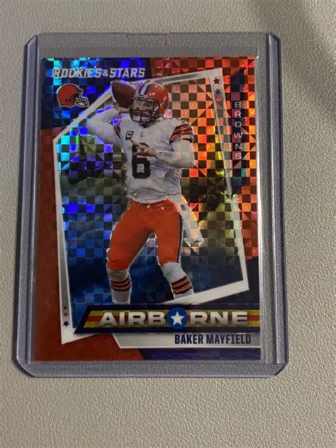 2021 Panini Rookies And Stars Airborne Red Plaid Prizm Ab 14 Baker