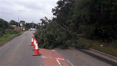 Storm Ellen Hits Milton Keynes Resulting In Fallen Tree Blocking A Road Mkfm 106 3fm Radio