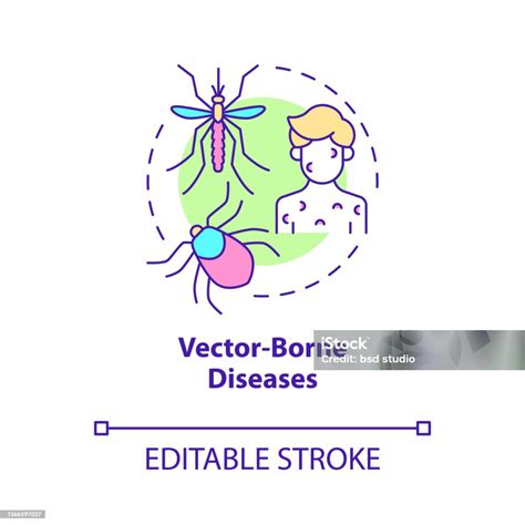 Vetores De Ícone Do Conceito De Doenças Transmitidas Por Vetores E Mais