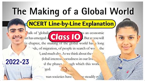 Making Of The Global World Full Chapter In Shot Ncert Line By